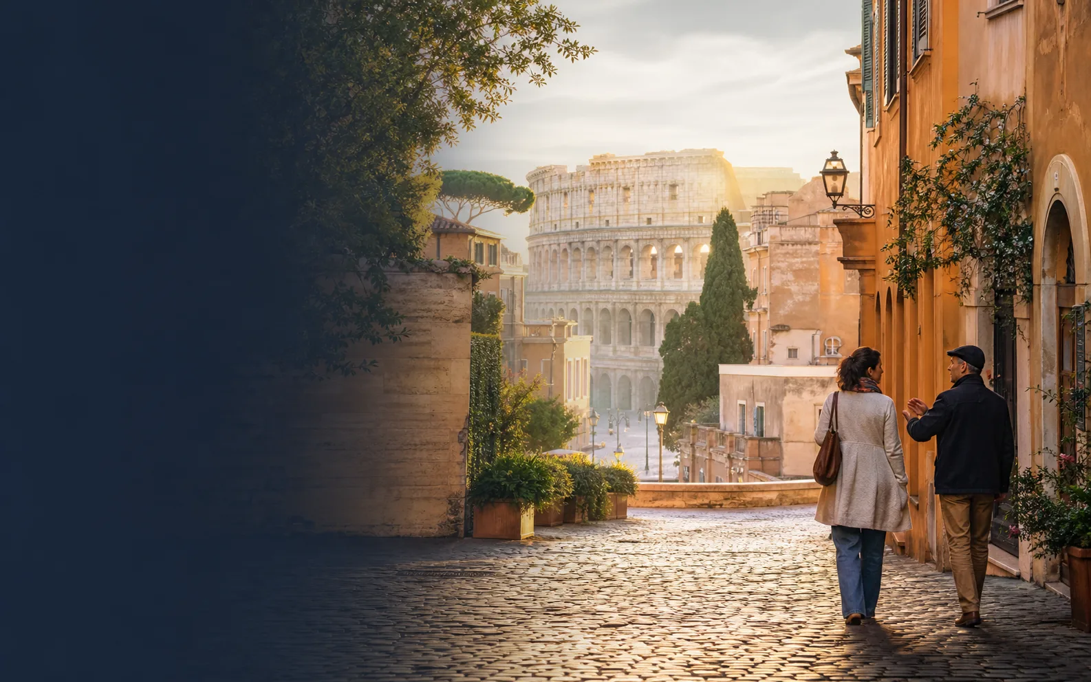 Local guide and traveler exploring Rome, Italy